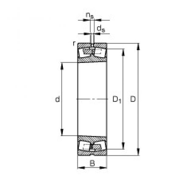 200 mm x 310 mm x 82 mm  FAG 23040-E1A-K-M сферические роликоподшипники #1 image