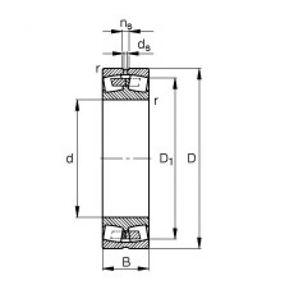 400 mm x 720 mm x 256 mm  FAG 23280-B-MB сферические роликоподшипники #1 image