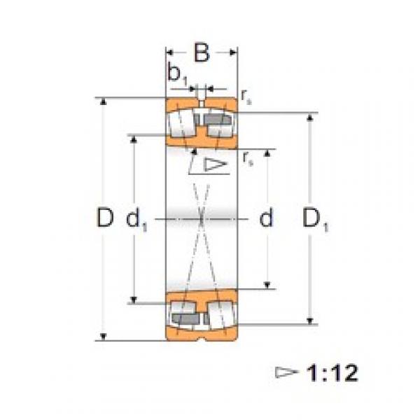 30 mm x 62 mm x 20 mm  FBJ 22206K сферические роликоподшипники #1 image