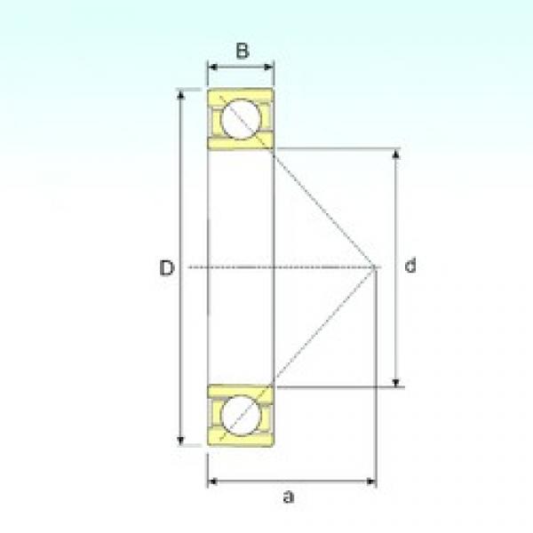 130 mm x 280 mm x 58 mm  ISB 7326 B радиально-упорные шарикоподшипники #1 image