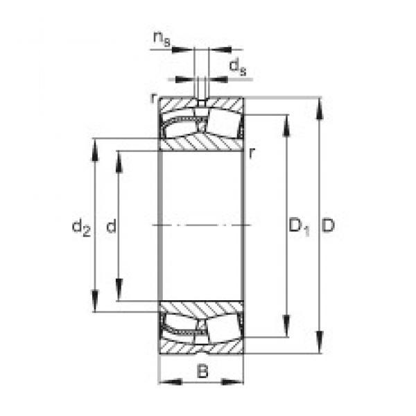 150 mm x 225 mm x 75 mm  FAG 24030-E1 сферические роликоподшипники #1 image