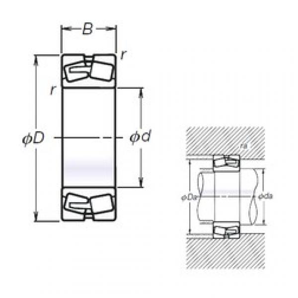 110 mm x 200 mm x 69,8 mm  NSK TL23222CE4 сферические роликоподшипники #1 image