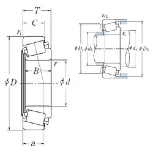 33,338 mm x 69,012 mm x 19,583 mm  NSK 14131/14276 конические роликовые подшипники #1 image